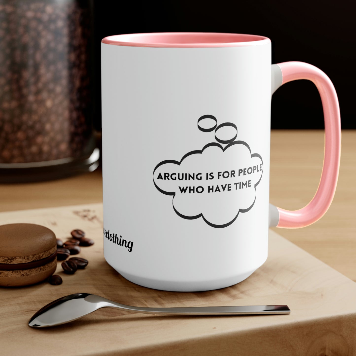 Arguing - Two-Tone Coffee Mugs, 15oz
